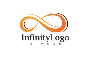 Infinity Loop Line Logo Vector