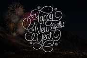 Happy New Year Lettering Graphics, an Illustration by Davihero (Thumbnail 6 of 12)