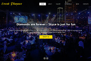 Event Planner One Page Theme, a Landing Page Template by IceTemplates (Thumbnail 1 of 3)