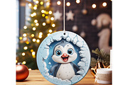 Christmas Ornament Mockups for Canva, a Merchandise Mockup by NoemieDesigns (Thumbnail 7 of 8)