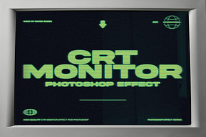 CRT Monitor Effect, a Texture Graphic by Davide Bassu