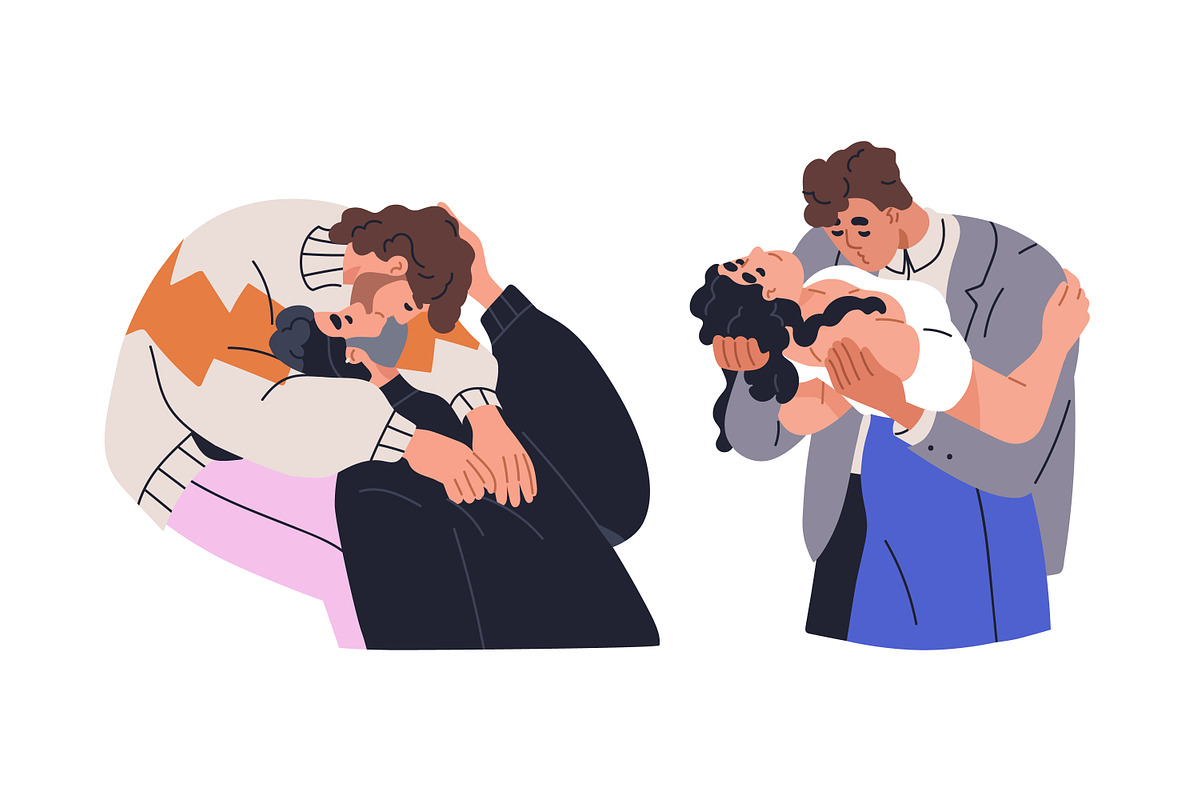 Love couples kiss with passion set, a Person Illustration by Good Studio (Photo 4 of 19)