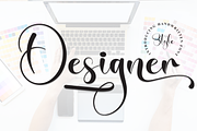 Designer | Script Font, a Handwritten Font by Scratchones (Thumbnail 1 of 9)