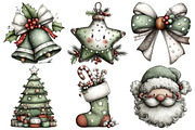 Whimsical Christmas Clipart, an Illustration by Pixels.Craft (Thumbnail 6 of 6)