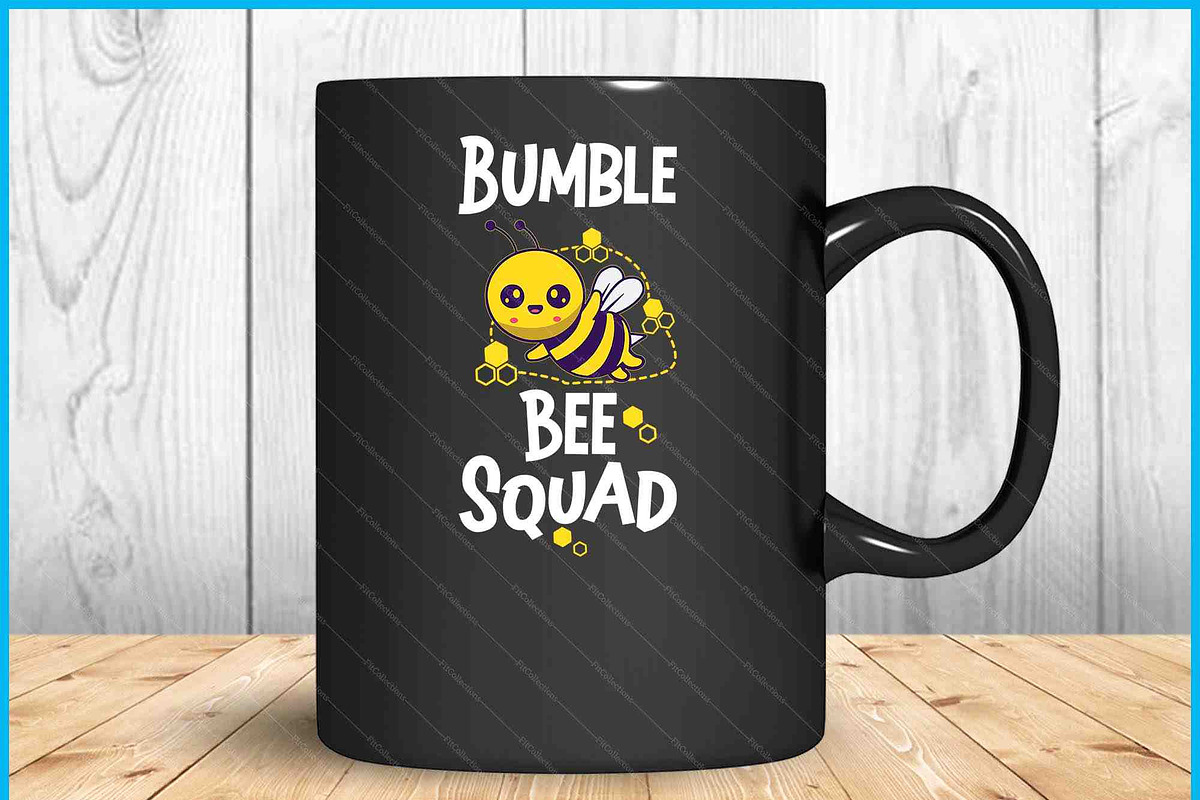 Bumble Bee Squad Honey Bumblebee SVG, a Graphic by Creativeusart (Photo 2 of 4)