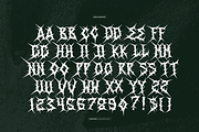 Thorn Oath | Black Metal Font, a Blackletter Font by Denustudios (Thumbnail 10 of 12)