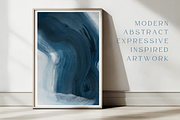 MODERN BLUE AND WHITE TEXTURE, a Texture Illustration by identity.ART (Thumbnail 7 of 9)
