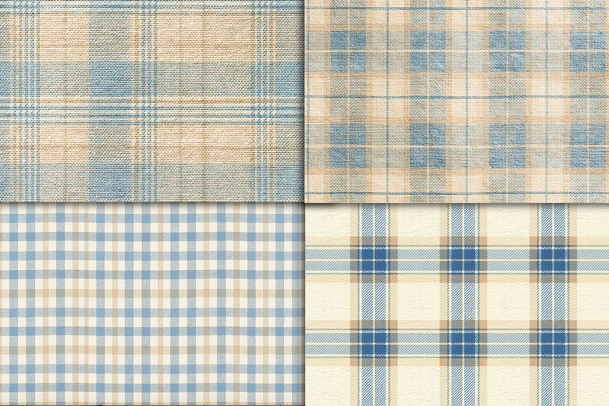 Pastel Plaid Scrapbook Paper Pack, a Pattern Graphic by Area (Photo 3 of 31)