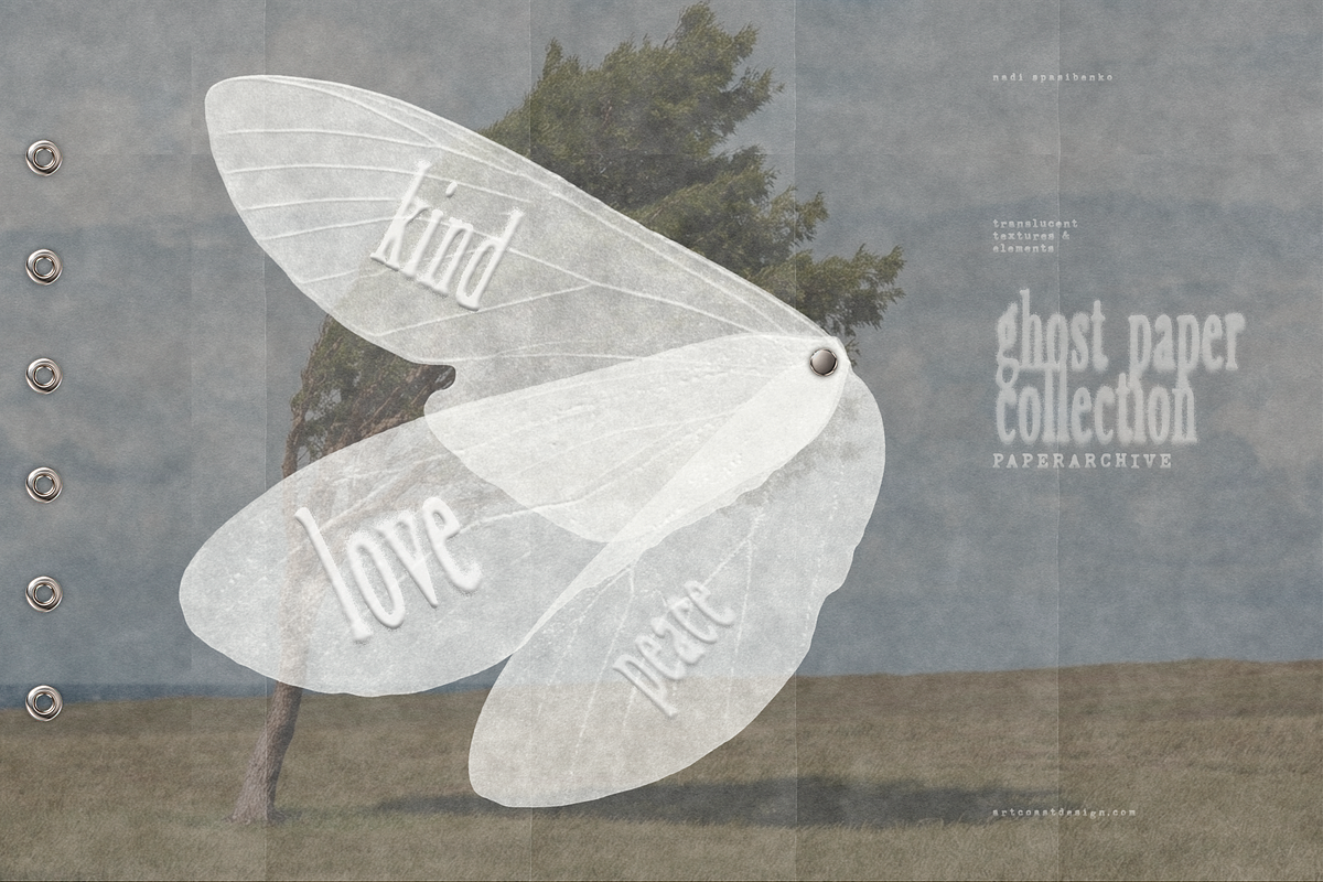 Ghost Paper — Textures & Elements, a Texture Graphic by nadispasibenko (Photo 3 of 13)