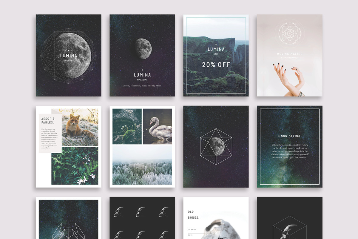 LUMINA Social Media BUNDLE, a Social Media Template by 46&2 Collective (Photo 6 of 15)