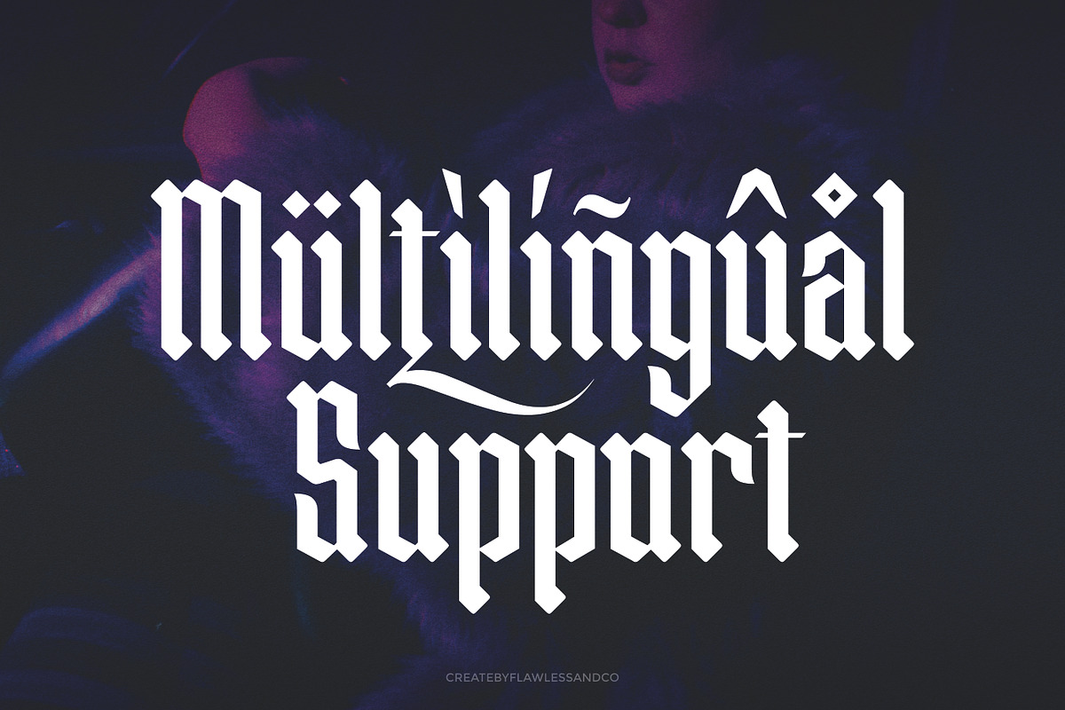 Bellerick - Blackletter Font, a Blackletter Font by Flawless And Co (Photo 10 of 10)