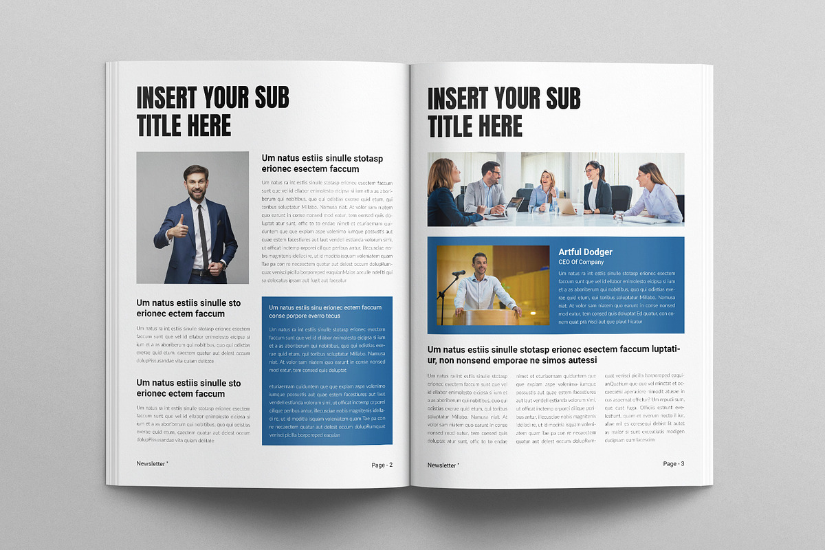 Newsletter Template, a Brochure Template by E-Type (Photo 2 of 7)