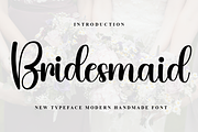Bridesmaid, a Font by FreshTypeINK (Thumbnail 1 of 8)