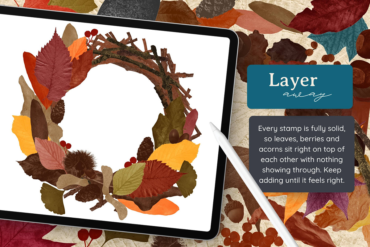 Autumn Magic for Procreate, a Brush Add-On by AJ Brushes (Photo 3 of 10)