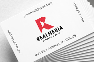 Real Media Letter R Logo, a Branding & Logo Template by Design_Planet