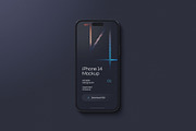 Dark iPhone 14 Pro Mockup Set, an iPhone Mockup by Deeplab (Thumbnail 4 of 15)