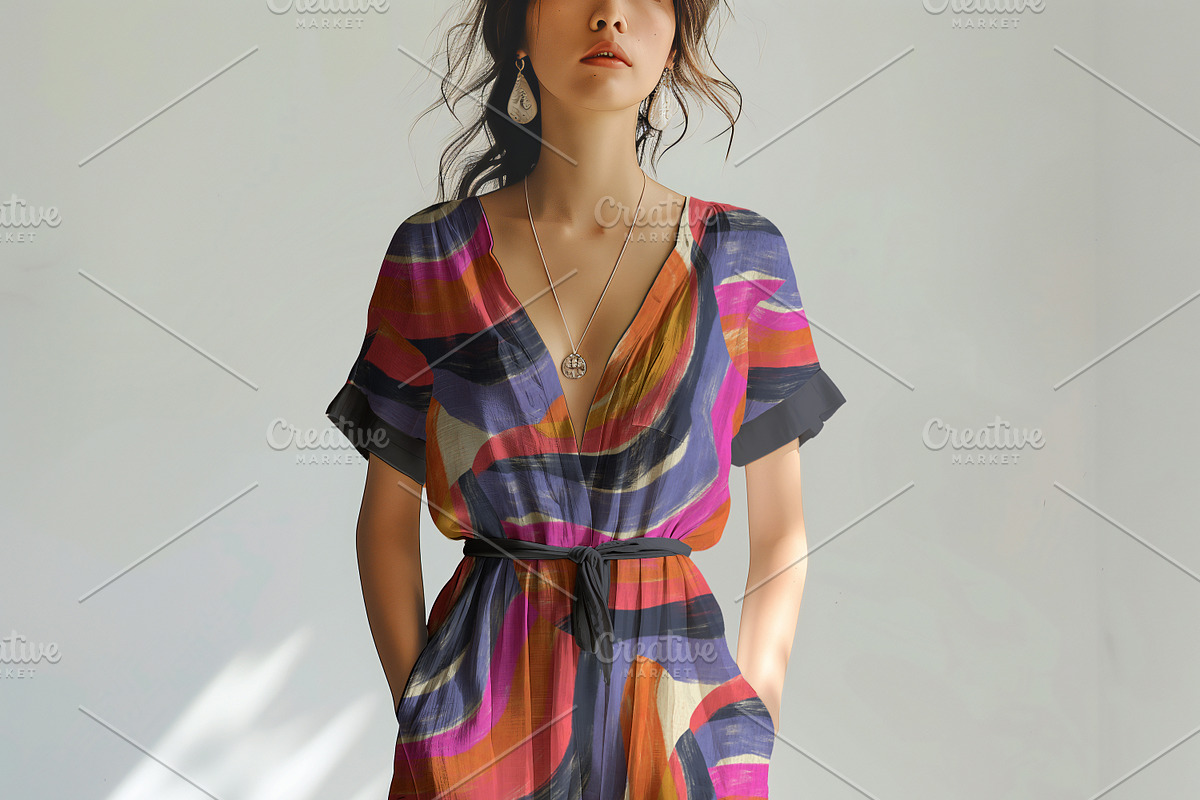 Maxi Dress Mockup, an Apparel Mockup by Nora Gad (Photo 6 of 14)