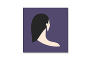 Minimalist Woman Portrait Back View, a Decorative Illustration by PsychocheArt (Thumbnail 3 of 3)