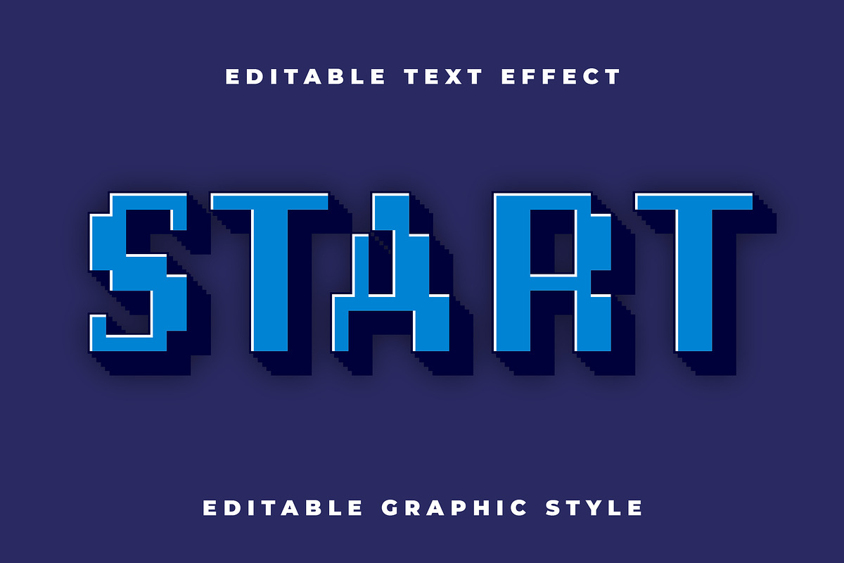 8-Bit Pixel Text Effect preview 3