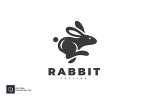 Leaping Rabbit Logo Design