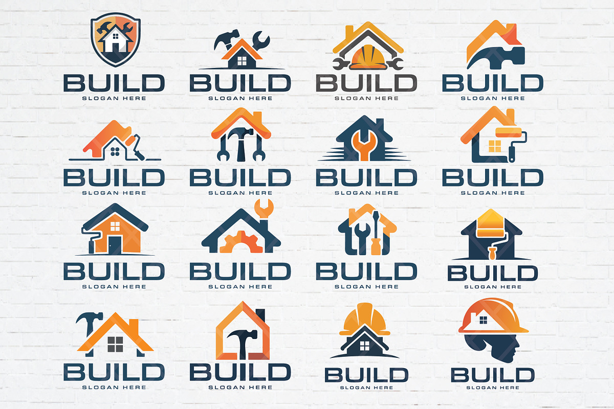 16 House Builder Logo Bundle, a Branding & Logo Template by Guavanaboy (Photo 1 of 2)