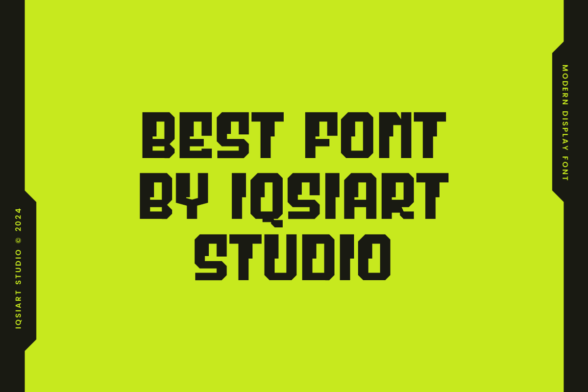 Rolbok - Techno Font, a Sans Serif Font by Iqsiart Studio (Photo 4 of 6)