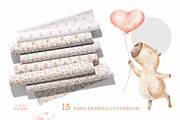 Valentine's Capybara illustration, an Illustration by Fedulova Art (Thumbnail 4 of 9)