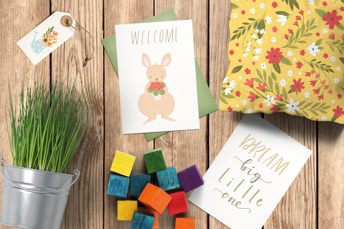 Little kangaroo children collection, an Animal Illustration by Artnis (Photo 9 of 12)