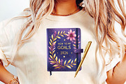 Purple New Year 2026 Sublimation, an Illustration by DreamCafeArt (Thumbnail 5 of 6)