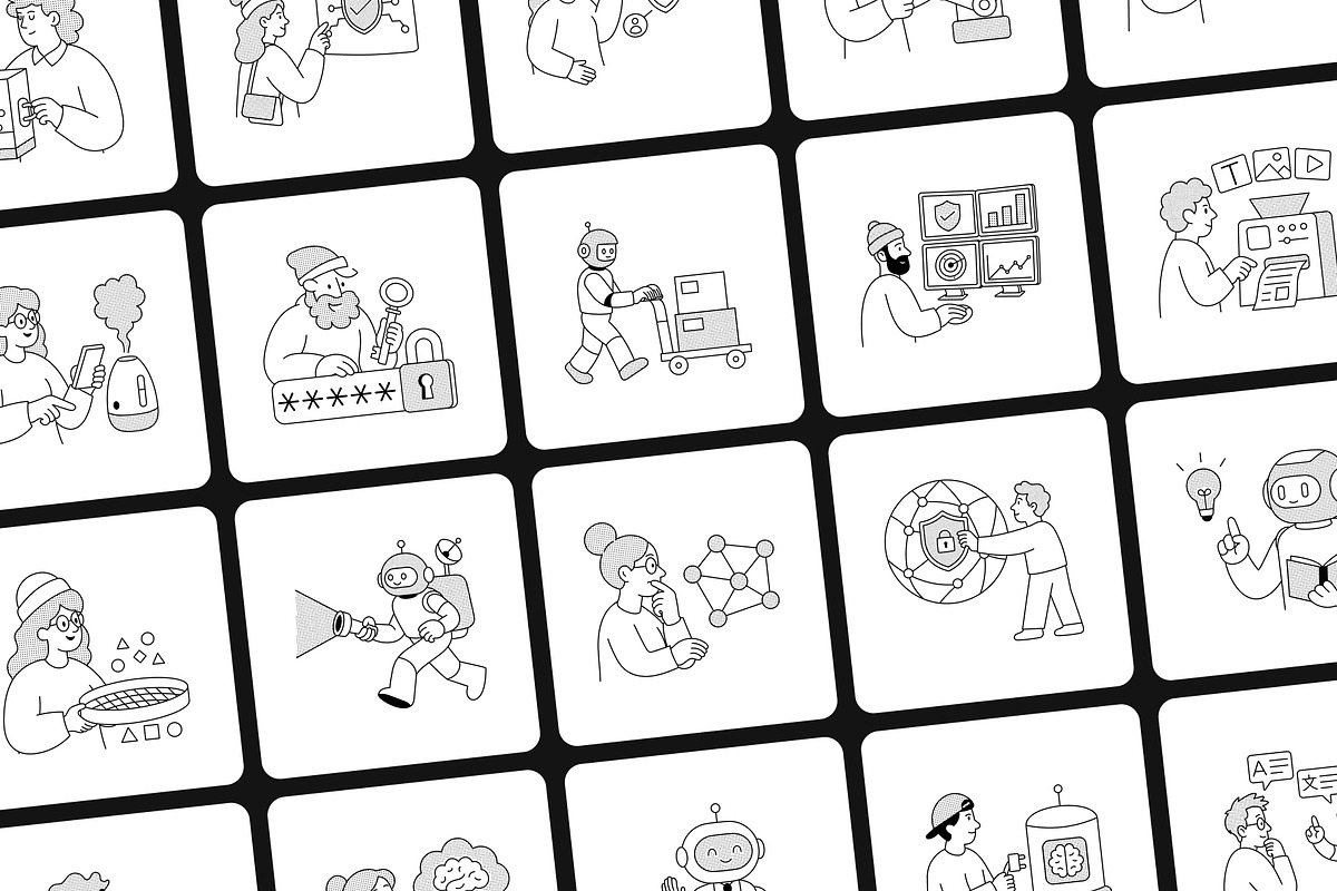 240 Futuristic Technology & AI, a Technology Illustration by Prosymbols (Photo 8 of 15)