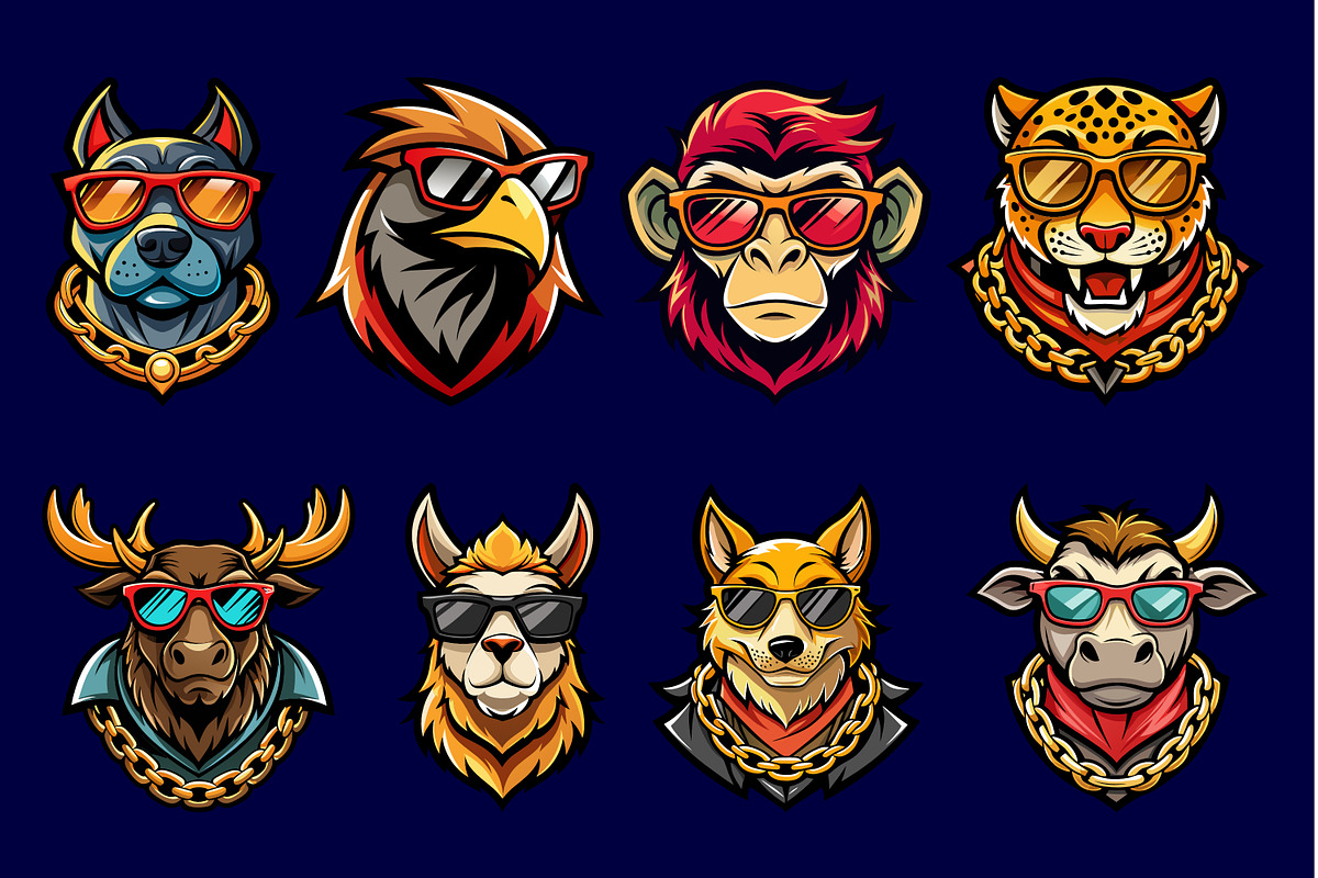 Animal Mascot Logo Illustration 4, an Illustration by Riswan Ratta (Photo 2 of 3)