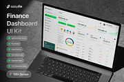 EasyFin - Finance Dashboard UI Kit, an UI Kit Template by Semusim Visual (Thumbnail 1 of 8)