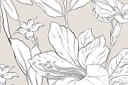 Elegant Botanical Floral Pattern, a Pattern Graphic by likorbut (Thumbnail 12 of 14)