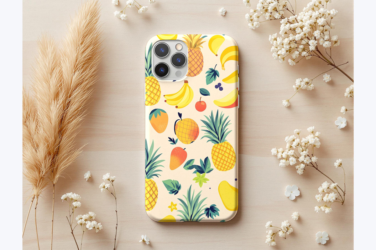 Sublimation phone case mockup, an iPhone Mockup by Rami's Mockups (Photo 3 of 3)