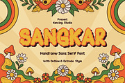 Sangkar - handdrawn Font, a Sans Serif Font by Pixel Picasso Studio (Thumbnail 1 of 12)