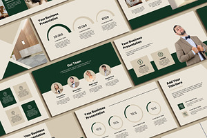 Green PowerPoint Template Business