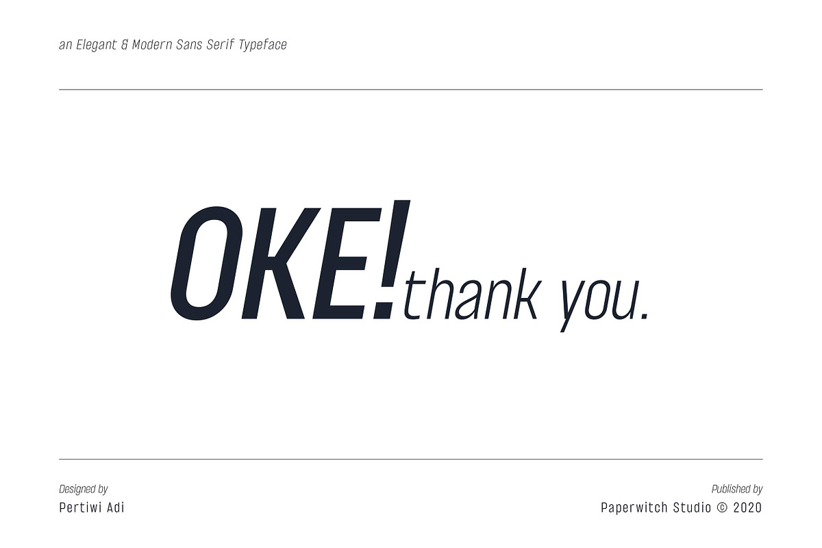 OKE! Sans, a Sans Serif Font by Paperwitch (Photo 15 of 15)