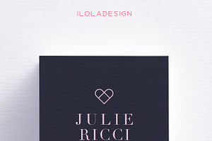 Blue Hearts Business Card
