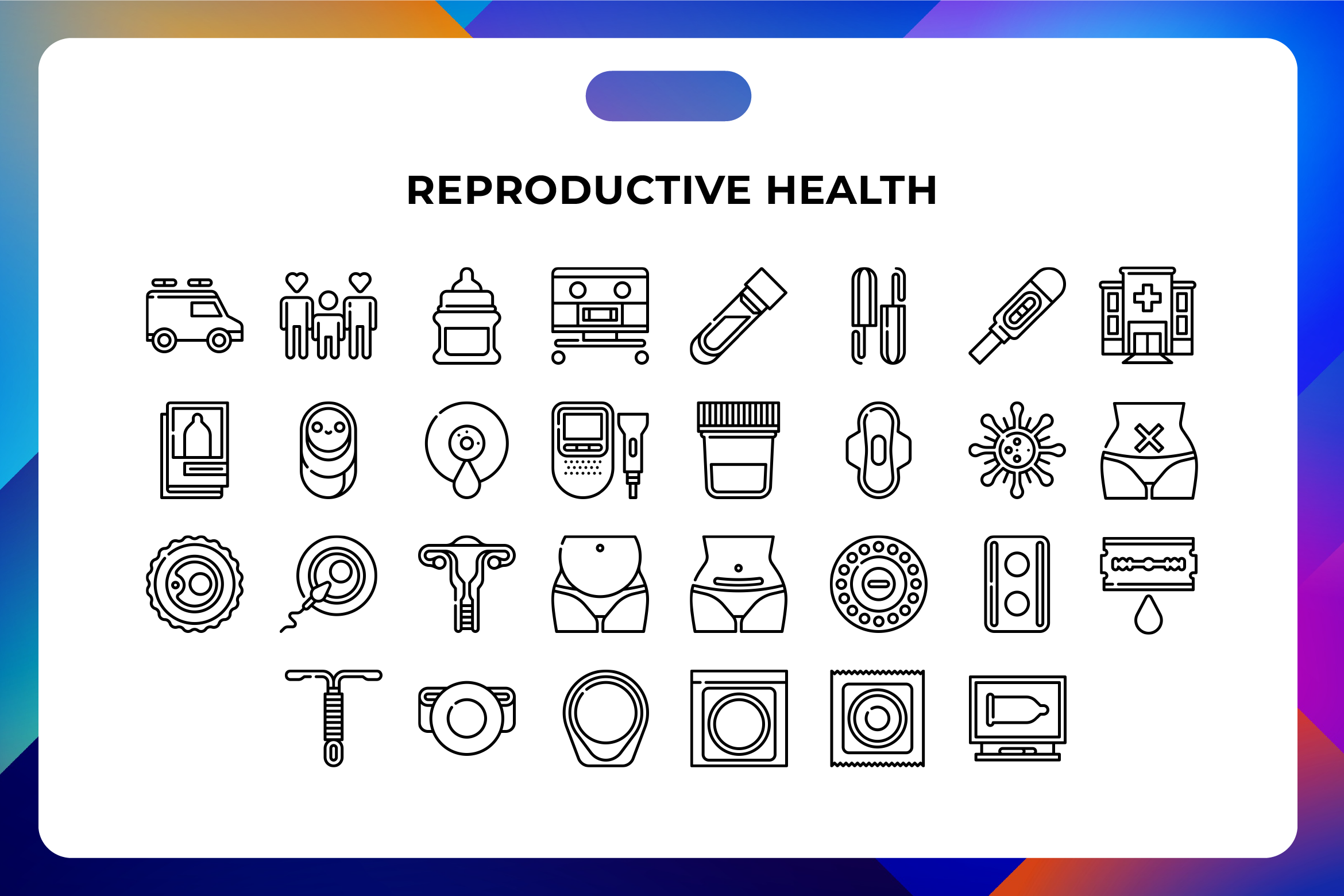 Reproductive Health Icons, an Icon by Wencory