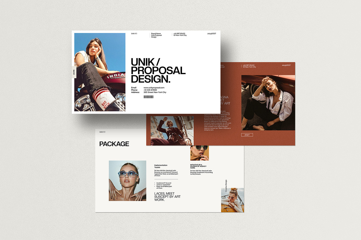 UNIK/ Proposal Presentation Template, a Presentation Template by SlideStock (Photo 2 of 10)