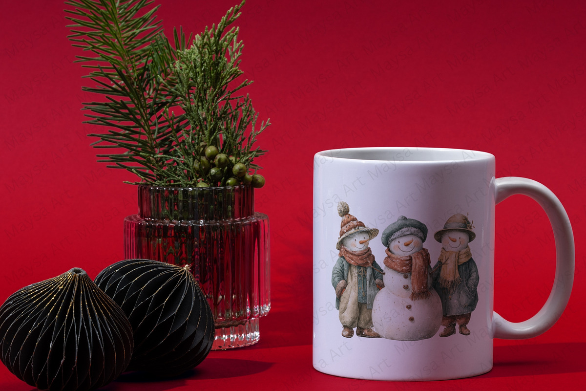 Vintage Christmas Nostalgia Clipart, an Illustration by Maysa Art (Photo 5 of 6)