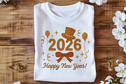 Faux Yarn Happy New Year 2026 PNG, an Illustration by Black Bird Studio (Thumbnail 4 of 8)
