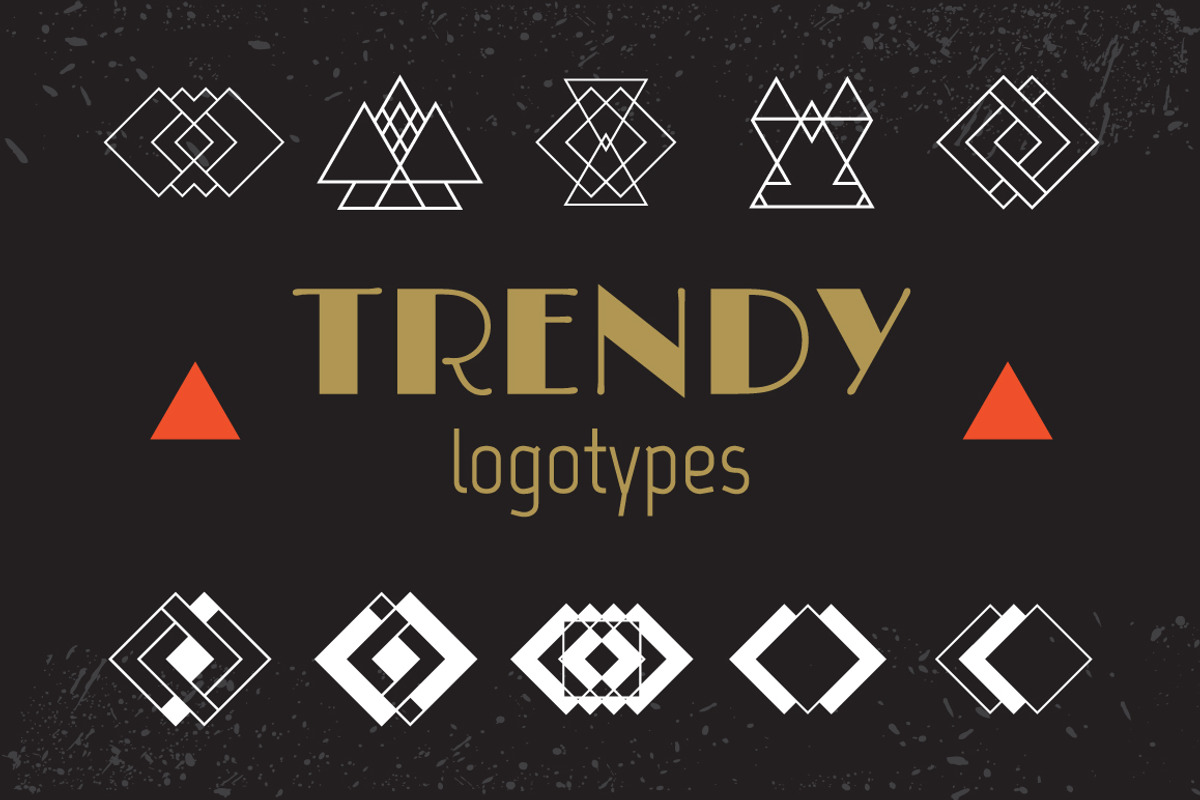 Set of trendy logotypes, an Education Illustration by Helen Sko (Photo 1 of 9)