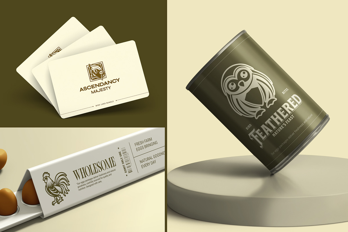 1500 Bird Logo Art Set, a Solid Icon by Creative Stall (Photo 3 of 38)