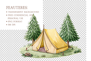 Watercolor Retro Camper Clipart, an Illustration by MockupWizard (Thumbnail 6 of 7)