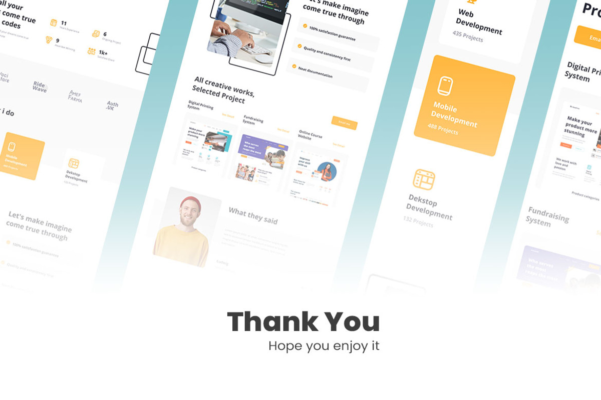 Software Developer Web Design, a Wireframe Template by INSPR STD (Photo 6 of 6)