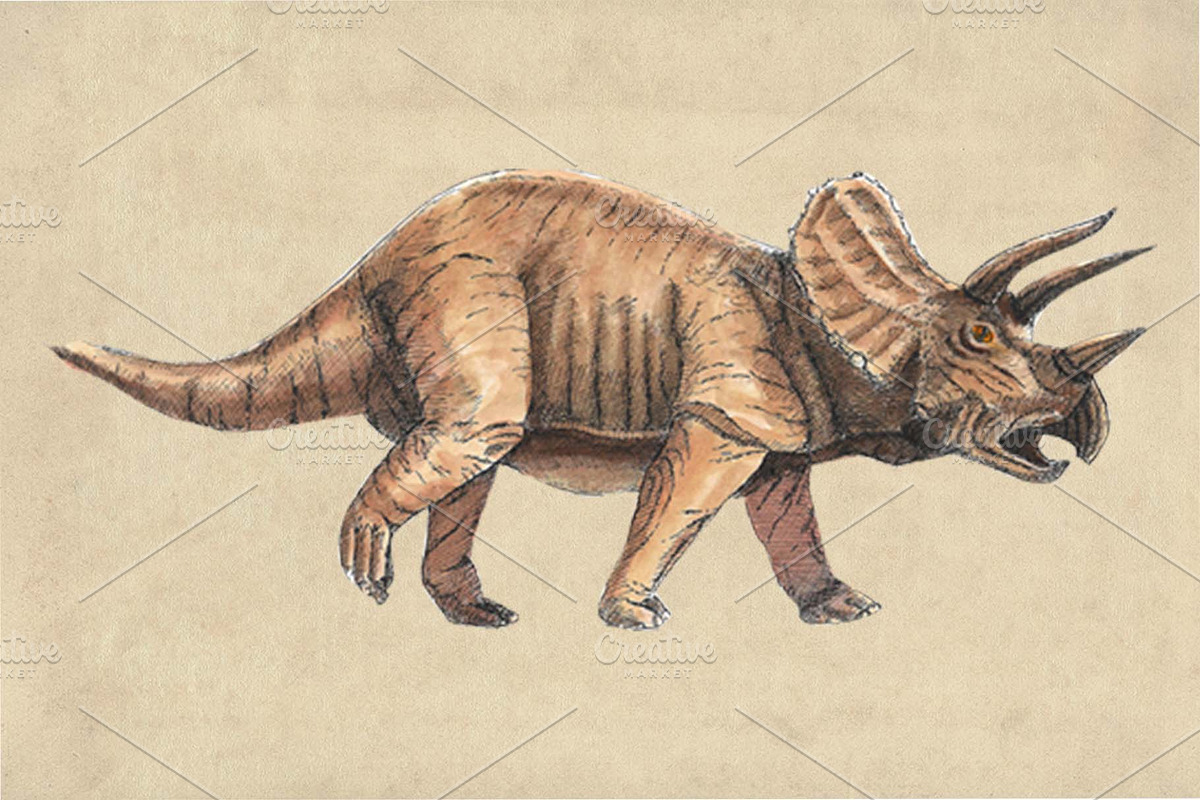Dinosaurs Watercolor #1  Bundle, an Illustration by Doggy Days (Photo 6 of 14)