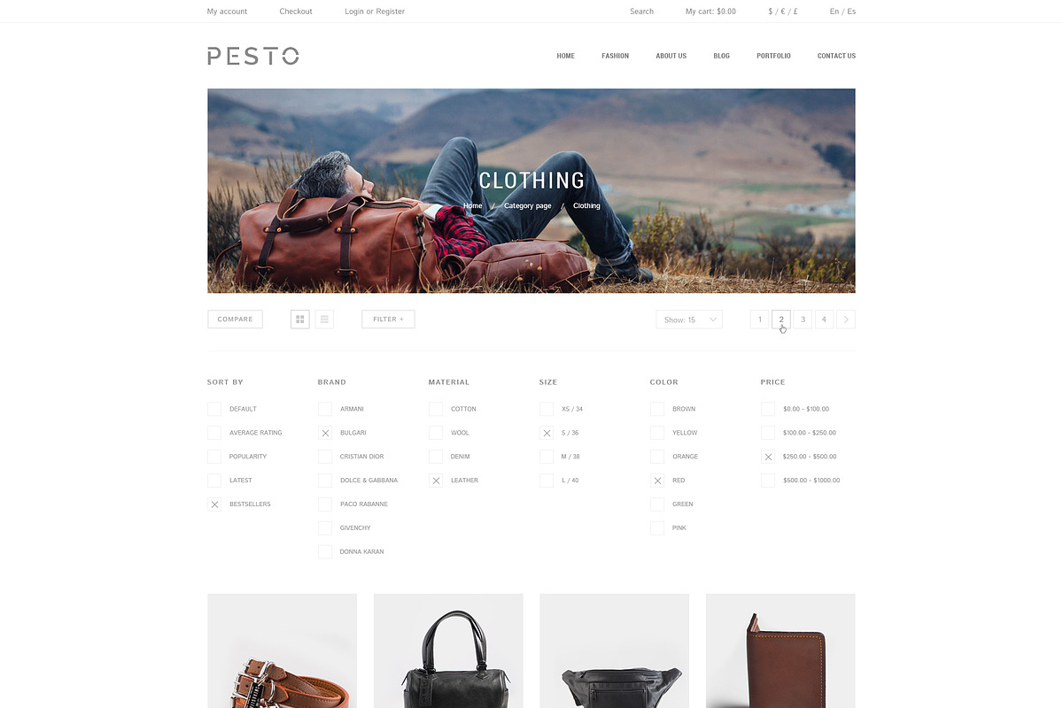 Pesto - eCommerce PSD Template, a Websites & App Template by Promokit (Photo 11 of 37)