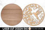 Hummingbird Laser Cut SVG, an Object Graphic by Rose Art (Thumbnail 2 of 3)