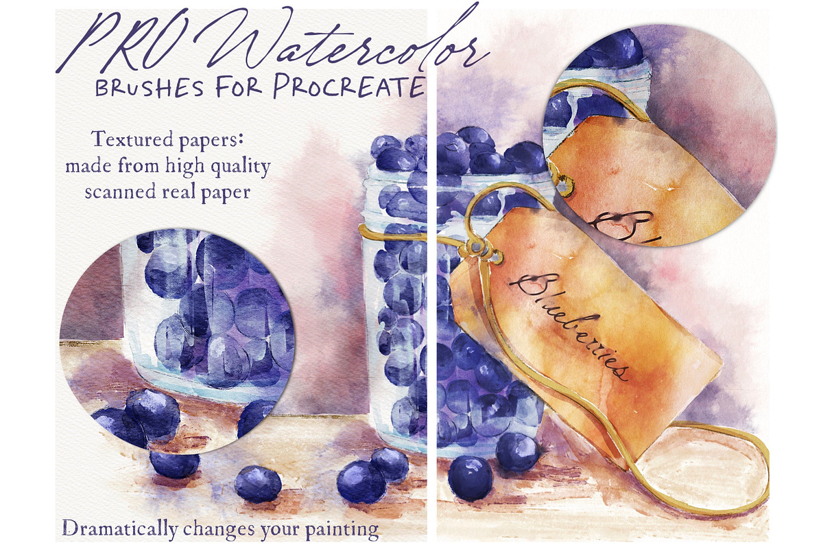 Pro Watercolor - Procreate Brushes, a Brush Add-On by BooStudio (Photo 3 of 9)